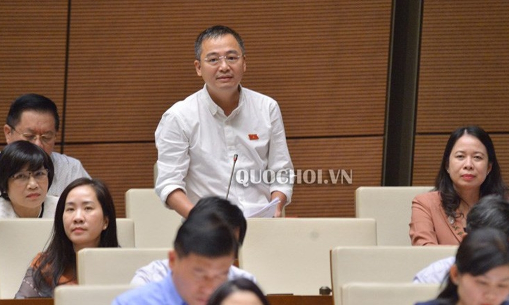 Đại biểu Nguyễn Lân Hiếu (An Giang) phát biểu tại Quốc hội.