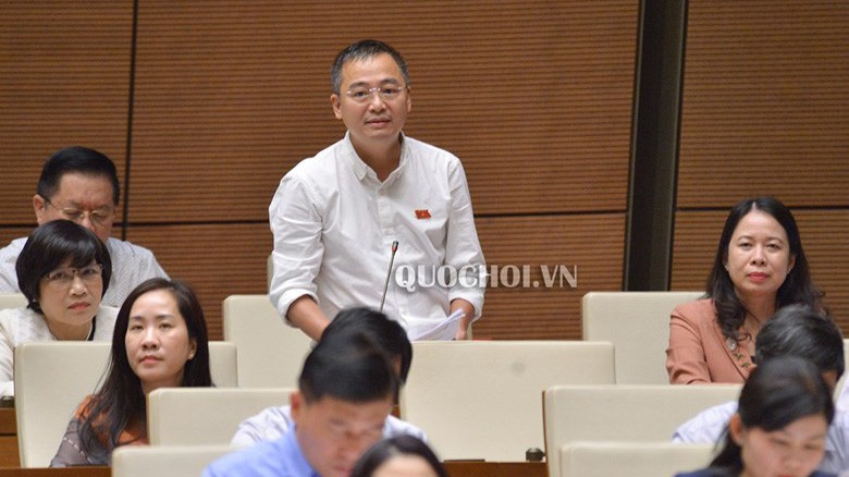 Đại biểu Nguyễn Lân Hiếu (An Giang) phát biểu tại Quốc hội.