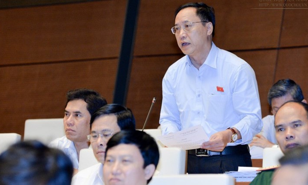 Đại biểu Nguyễn Mai Bộ phát biểu tại Quốc hội.