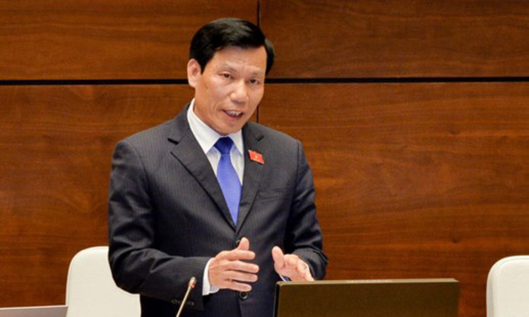 Bộ trưởng Bộ Văn hoá - Thể thao và Du lịch Nguyễn Ngọc Thiện trong phiên trả lời chất vấn chiều 13/6.