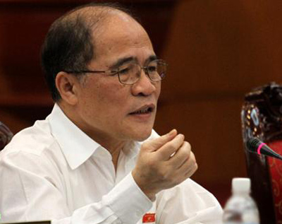 Chủ tịch Quốc hội Nguyễn Sinh Hùng.