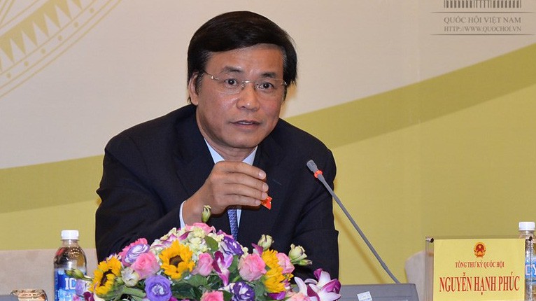 Tổng thư ký Quốc hội Nguyễn Hạnh Phúc.