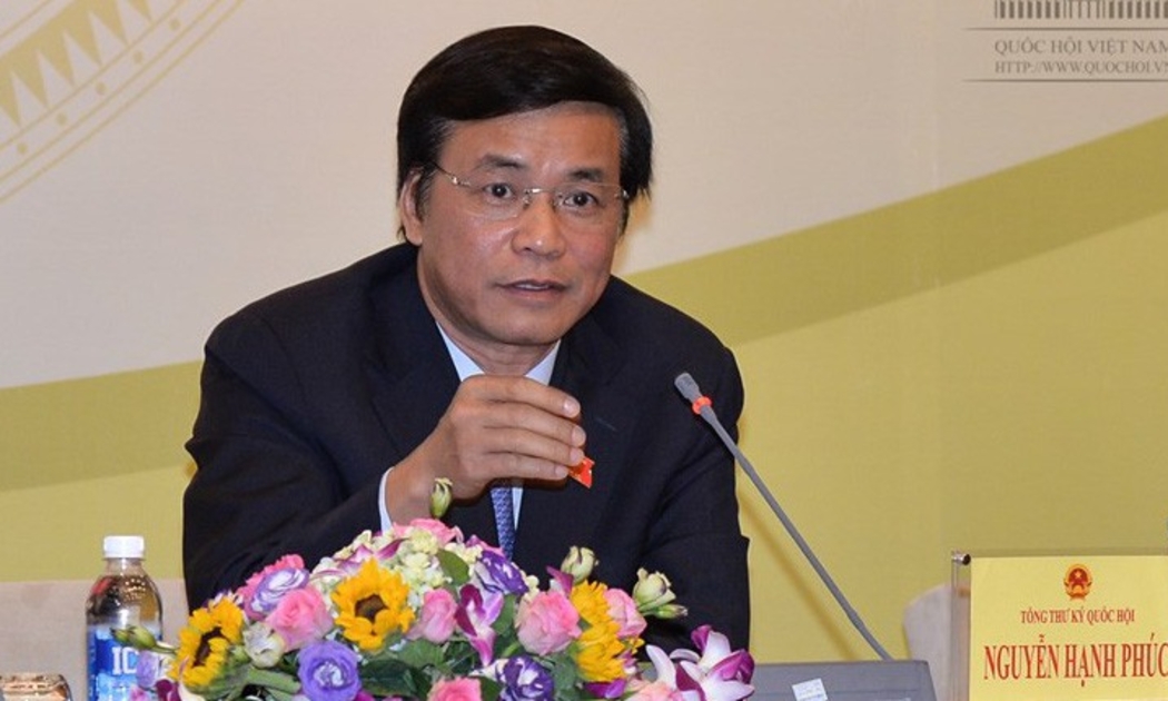Tổng thư ký Quốc hội Nguyễn Hạnh Phúc.