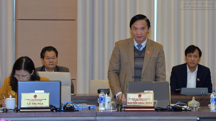 Chủ nhiệm Uỷ ban Pháp luật Nguyễn Khắc Định cho biết nhiều ý kiến đề nghị cân nhắc việc đổi tên từ Trực Phú sang Ninh Cường vì tên gọi Trực Phú đã hình thành ổn định từ năm 1956 đến nay.