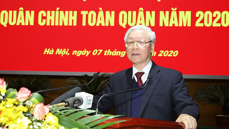 Tổng Bí thư, Chủ tịch nước Nguyễn Phú Trọng phát biểu tại hội nghị.