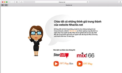 NhacSo.net chính thức đóng cửa sau 11 năm hoạt động