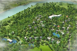 Phối cảnh tổng thể dự án The Grand Arena Hill tại Hà Nội.