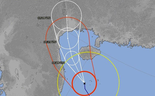 Dự báo từ chiều tối nay (10/11), do thay đổi hướng đi, siêu bão Haiyan sẽ đổ bộ và càn quét dọc ven biển các tỉnh Bắc Trung bộ và Nam Đồng bằng Bắc bộ.<br>