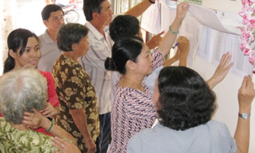 Công bố danh sách 827 ứng viên đại biểu Quốc hội khóa 13