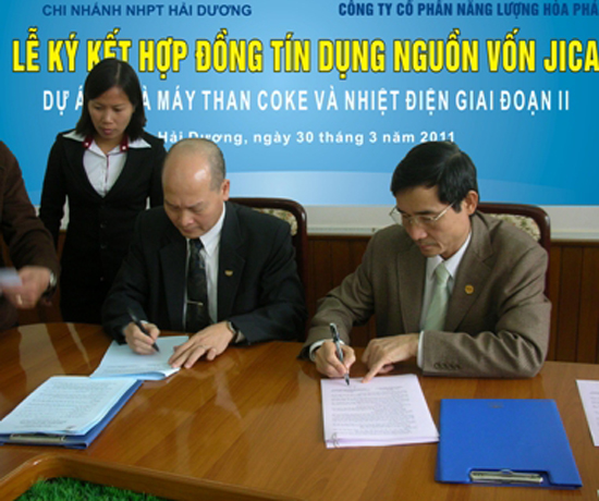 Lễ ký kết hợp đồng tín dụng.