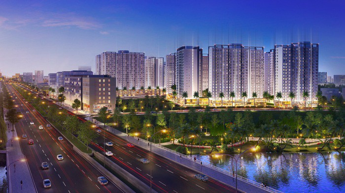 Dự án Akari City nằm trên Đại lộ Võ Văn Kiệt, liền kề khu vực Chợ Lớn, Tp. HCM 