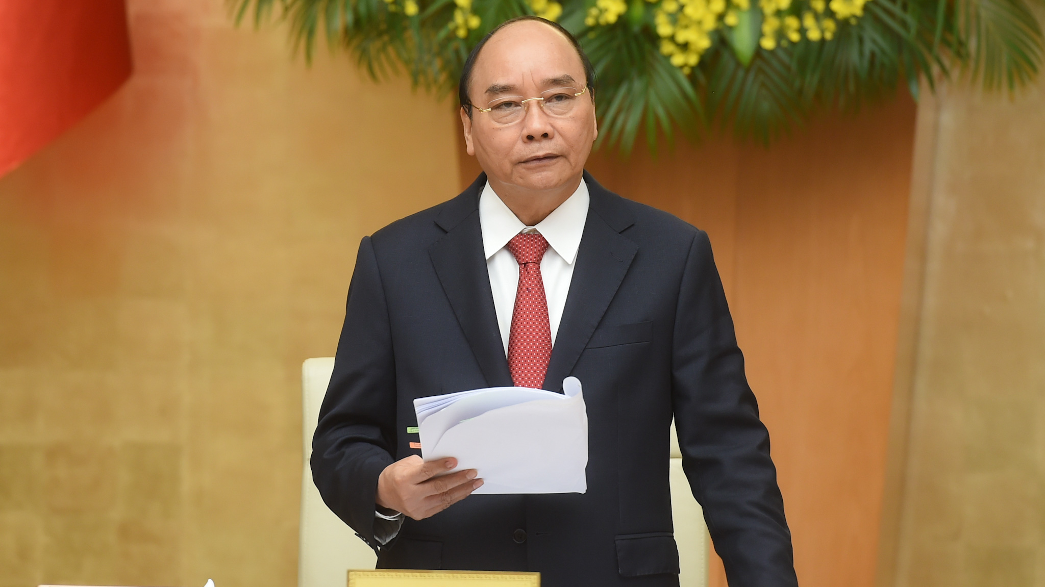Thủ tướng Nguyễn Xuân Phúc khai mạc phiên họp thường kỳ tháng 2/2021 của Chính phủ - Ảnh: VGP