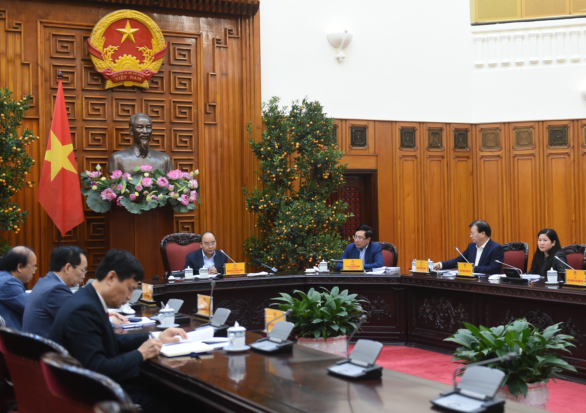 Toàn cảnh Phiên họp Thường trực Chính phủ sáng ngày 3/3 - Ảnh: VGP