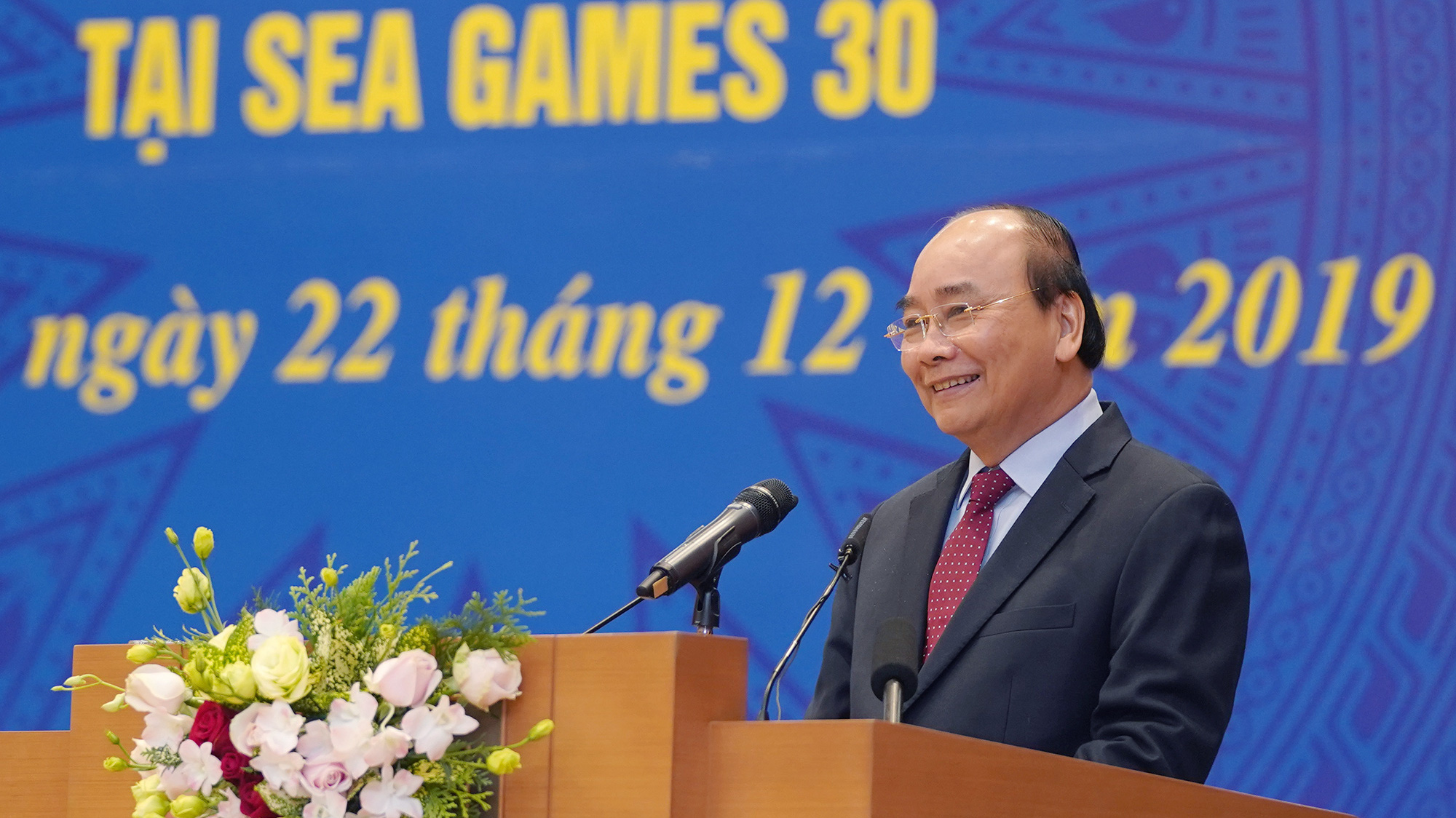 Thủ tướng Nguyễn Xuân Phúc phát biểu tại cuộc gặp mặt - Ảnh: VGP 