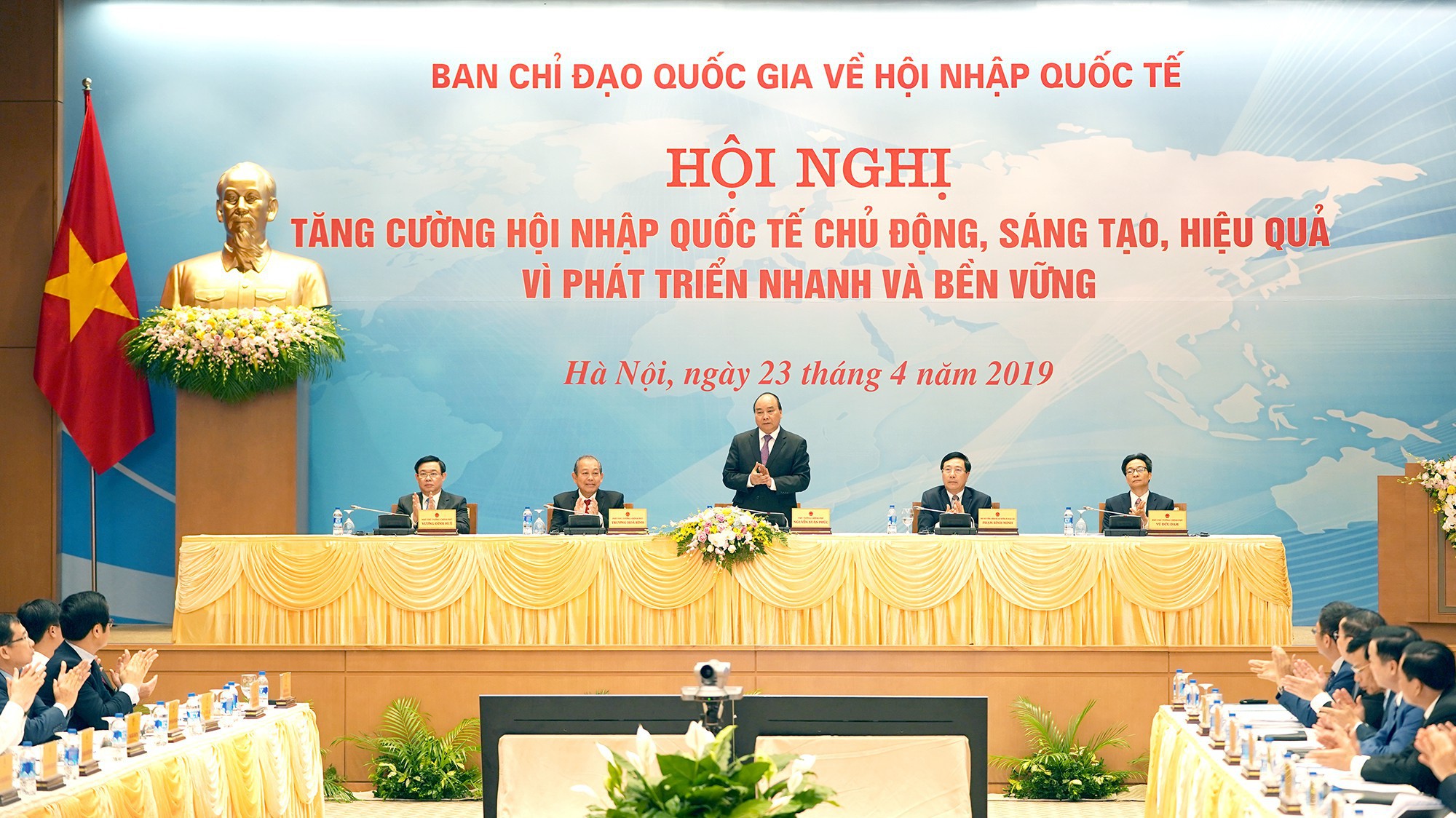 Thủ tướng nhấn mạnh, địa phương, doanh nghiệp là chủ thể trung tâm của hội nhập, phải được thụ hưởng thành quả của hội nhập. 