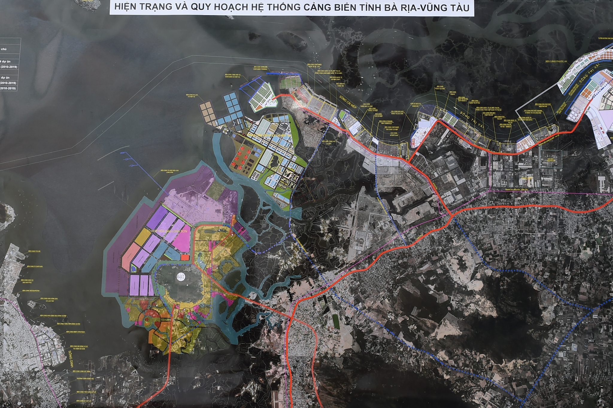 Hiện trạng và quy hoạch hệ thống bến cảng tỉnh Bà Rịa - Vũng Tàu - Ảnh: VGP