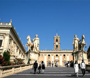 Môt góc thành Rome, Italy. 