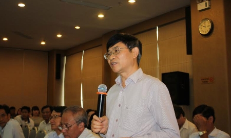 Luật sư Trương Thanh Đức tại hội thảo - Ảnh: CTV.