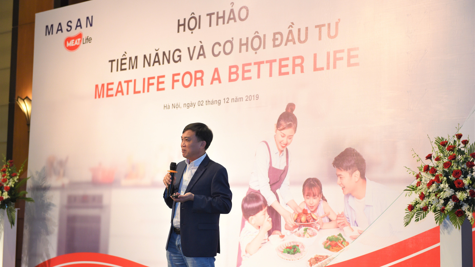 Ông Phạm Trung Lâm - Tổng Giám Đốc của Masan MEATLife tại hội thảo.