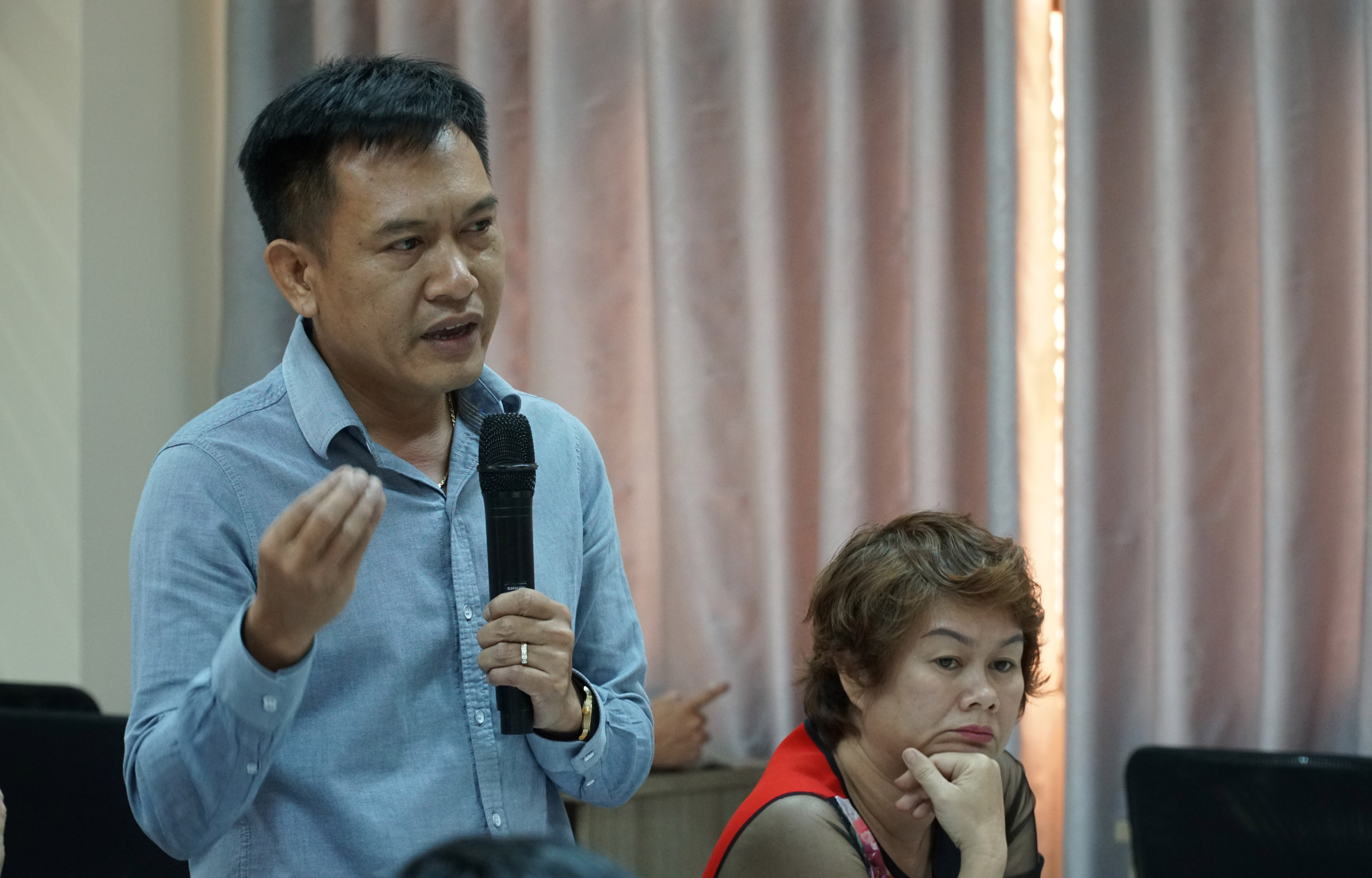 <span style="font-family: 'Times New Roman'; font-size: 15px;">Phó chủ tịch Hiệp hội du lịch tỉnh Quảng Nam Phan Xuân Thanh phát biểu tại buổi toạ đàm - Ảnh- Việt Tuấn&nbsp;</span>