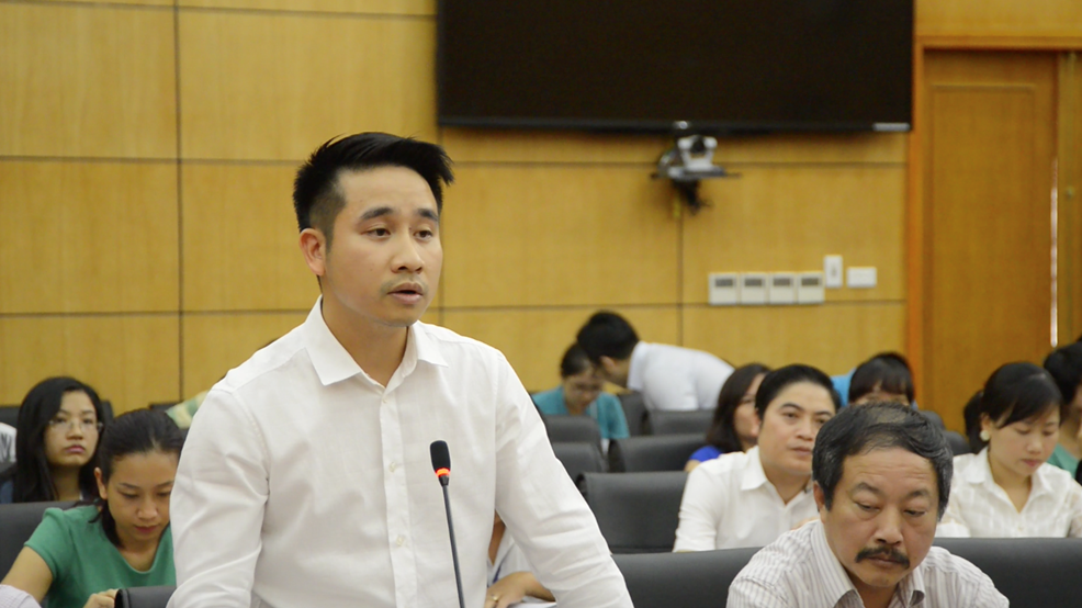 Ông Vũ Hùng Sơn khi là Giám đốc Trung tâm Thông tin Công nghiệp và Thương mại. 
