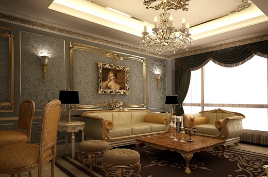 Nội thất căn hộ tại dự án D’.Palais de Louis.     