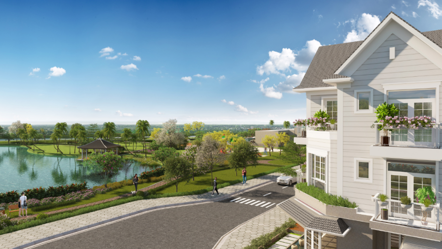 Park Riverside Premium là dự án tạo được ấn tượng hàng đầu khu Đông khi diện tích dành cho cây xanh lên đến 2,4ha.