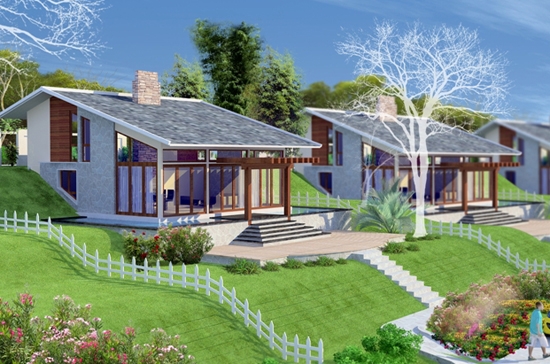 Phối cảnh biệt thự Đồng Chanh.