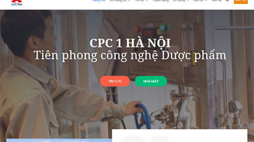 Trang web của CPC1 Hà Nội.