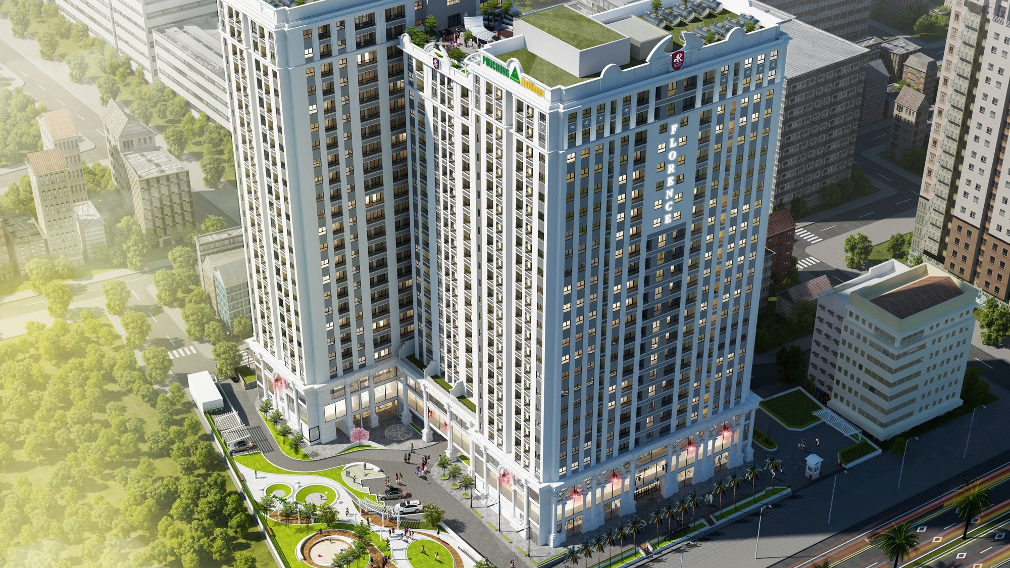 Tổ hợp Florence sở hữu một vị trí đắc địa giữa trái tim Mỹ Đình, Hà Nội.