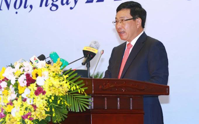 Phó thủ tướng - Bộ trưởng Bộ Ngoại giao Phạm Bình Minh khai mạc hội nghị ngoại giao lần thứ 29.