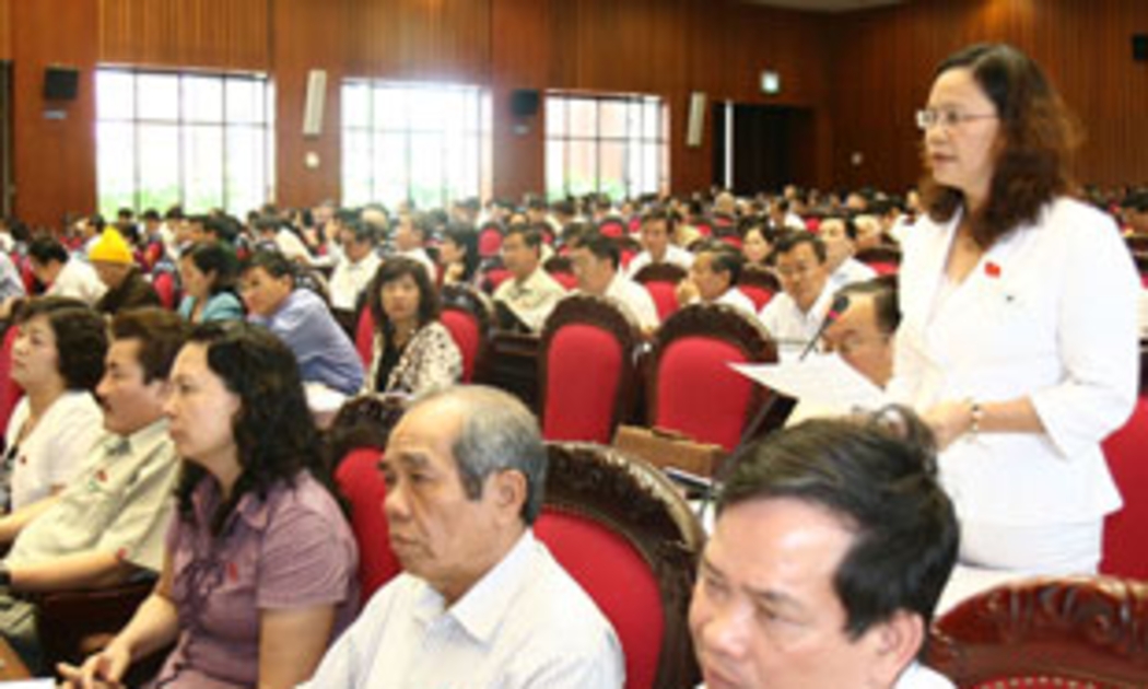 Đại biểu Phạm Thị Loan: Tôi không hài lòng với trả lời của Bộ trưởng - Ảnh: TTXVN.