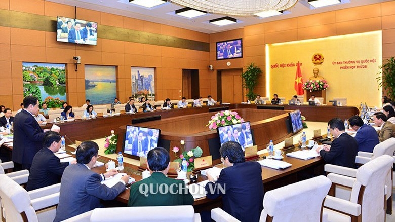 Một phiên họp của Uỷ ban Thường vụ Quốc hội 