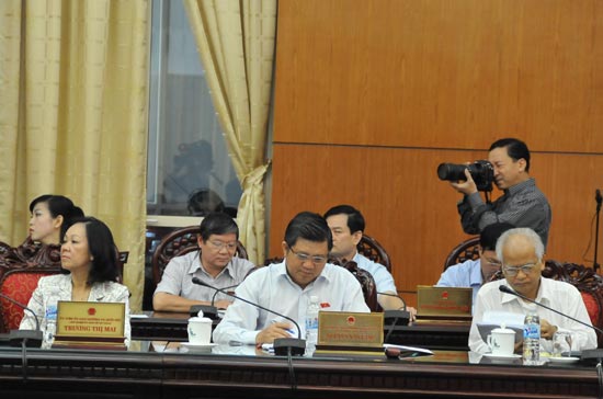 Một phiên họp của Ủy ban Thường vụ Quốc hội - Ảnh: M.Đ