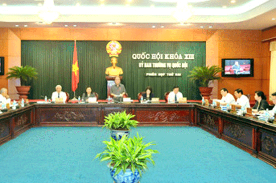 Phiên họp thứ hai của Ủy ban Thường vụ Quốc hội.