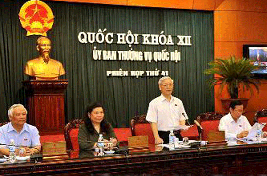 Phiên họp thứ 41 của Ủy ban Thường vụ Quốc hội.