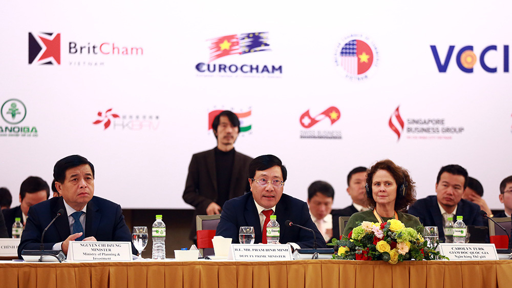 Phó thủ tướng, Bộ trưởng Bộ Ngoại giao Phạm Bình Minh tại Diễn đàn VBF 2020.