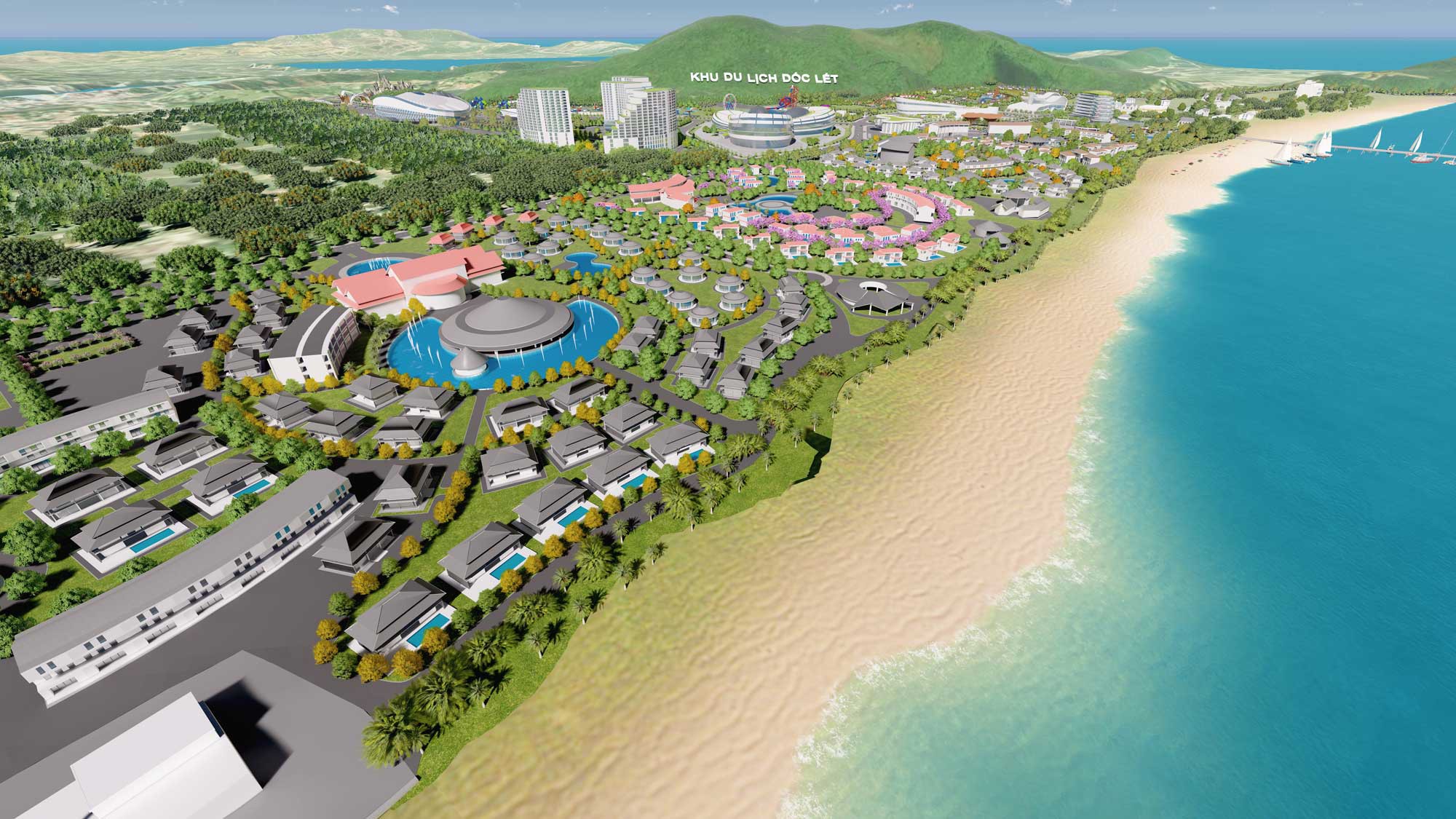 Phối cảnh dự án Phương Mai - Dốc Lết. 