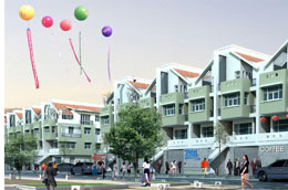 Khu phố thương mại dự án Diamond Park New.