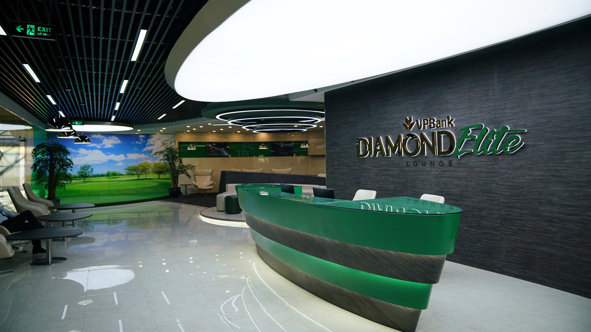 Phòng chờ VPBank Diamond Elite tại sân bay.