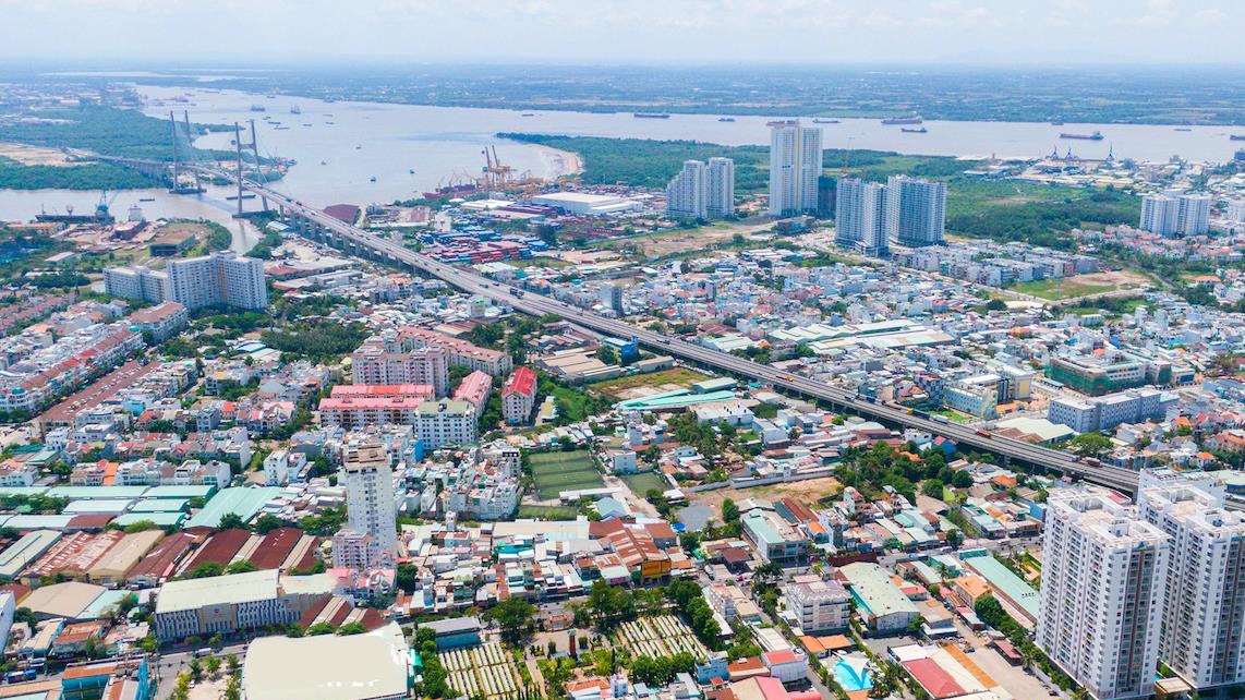 Ảnh chụp thực tế khu vực đường Đào Trí, quận 7.