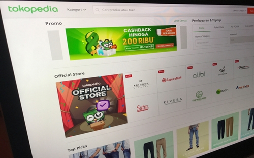 Mô hình kinh doanh của Tokopedia tương tự như sàn thương mại điện tử Taobao của Alibaba - Ảnh: Tech Crunch.<br>
