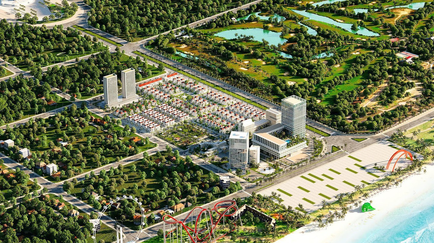 Cua Lo Beach Villa nằm trong khu quần thể giải trí lớn nhất Cửa Lò.