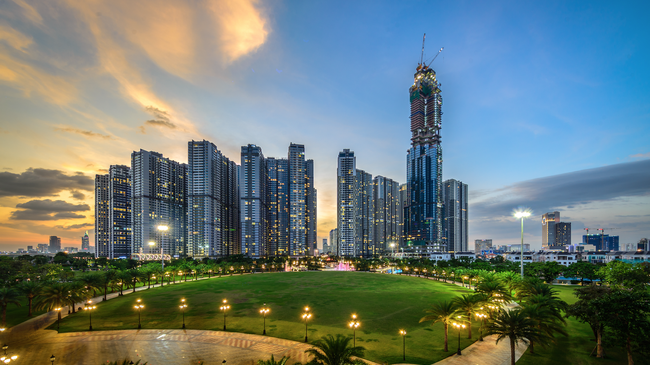 Một khu đô thị của Vinhomes.