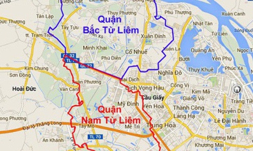 Hà Nội tính điều chỉnh địa giới 3 quận