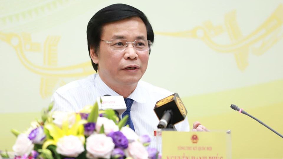 Tổng thư ký Quốc hội Nguyễn Hạnh Phúc - Ảnh: Quang Phúc.