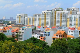 Một góc khu đô thị Phú Mỹ Hưng, Thành phố Hồ Chí Minh - Ảnh: Kim Phương (TTXVN).