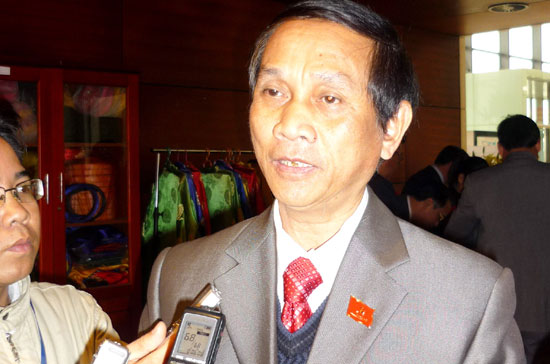 Đại biểu Phùng Đình Thiệu - Ảnh: NM.