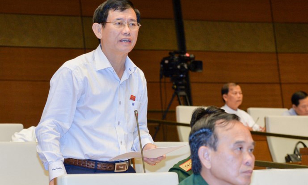 Đại biểu Nguyễn Ngọc Phương (Quảng Bình) tại nghị trường.