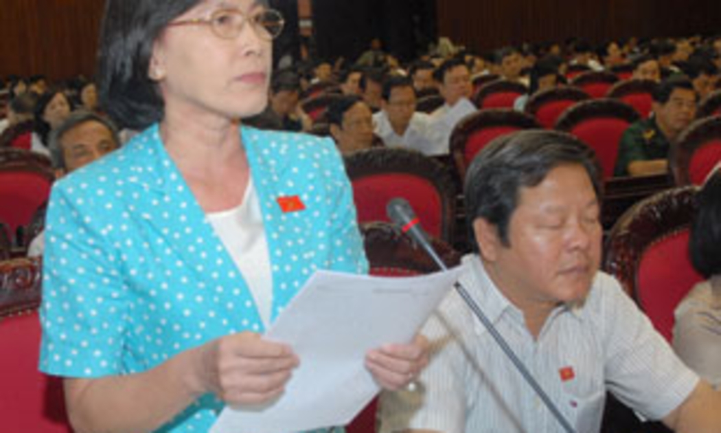 Đại biểu Phạm Phương Thảo: Vẫn cần kiến trúc sư trưởng vì quy hoạch đô thị chưa ổn định - Ảnh: TTXVN